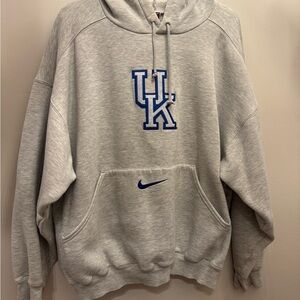 Nike Gray and Blue Hoodie